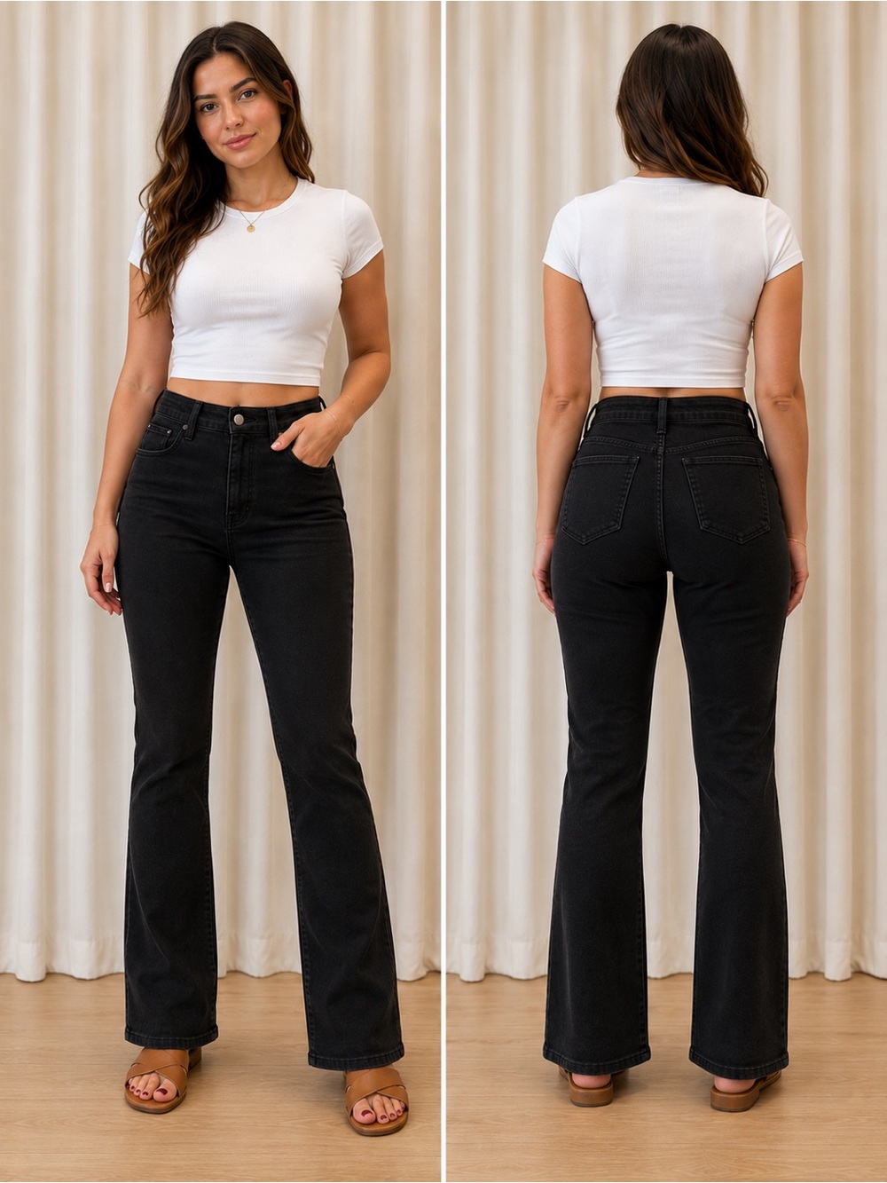 Joes the provocateur Black bootcut Jeans size 27 petite